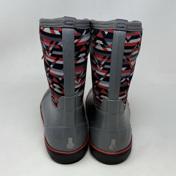 Bogs Classic II Mountain Geo Waterproof Boots Kids Girls Boys Size 4 Gray - Picture 10 of 15